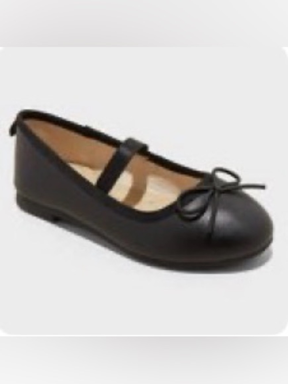 Toddler Girls Cat & Jack Black Mary Jane with Bow Strap